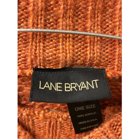 Orange Threaded Poncho - Picture 4 of 4